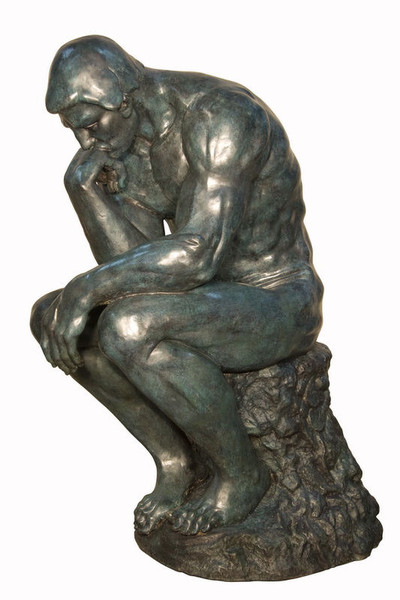 Thinker By Rodin Life size Sculpture Bronze Outdoor Monumental Size